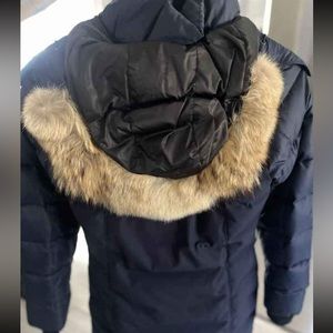 Canada Goose Navy Mid-Thigh Parka Womens Small